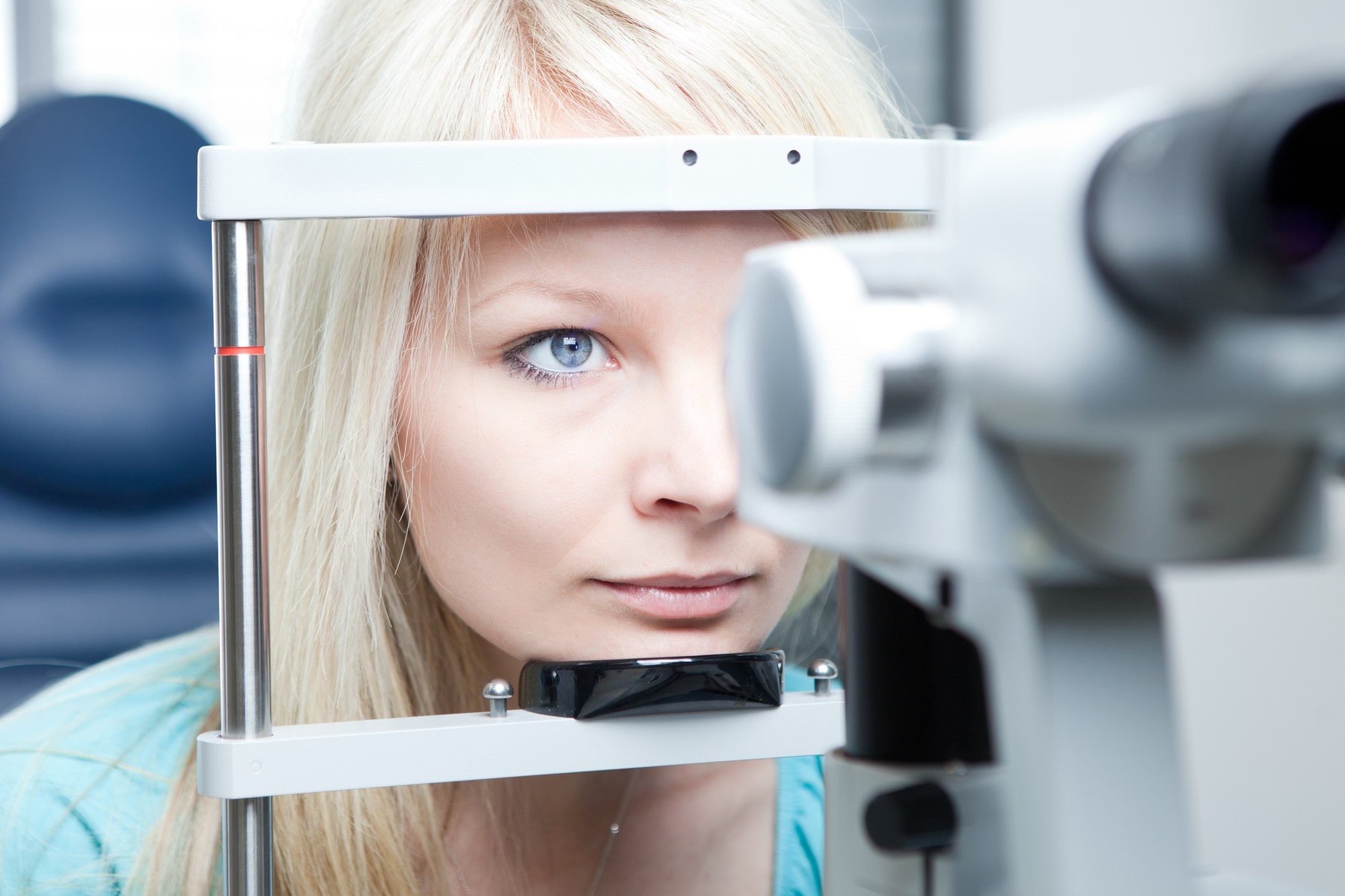 Woman Having Her Eyes Examined